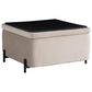 Lifestyle Solutions Kona Large Storage Ottoman in Taupe, , large