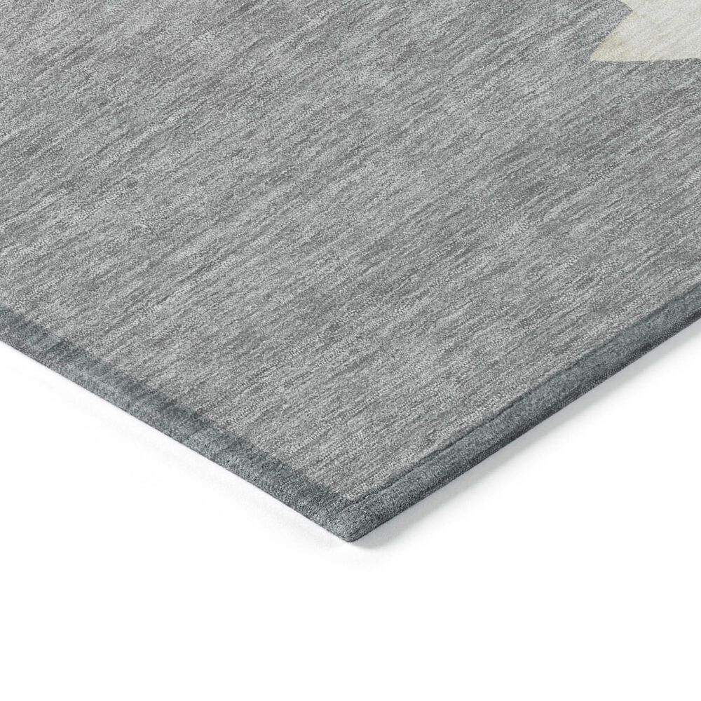 Dalyn Rug Company Wonderland WN33 2&#39;3&quot; x 7&#39;6&quot; Gray Indoor/Outdoor Runner, , large