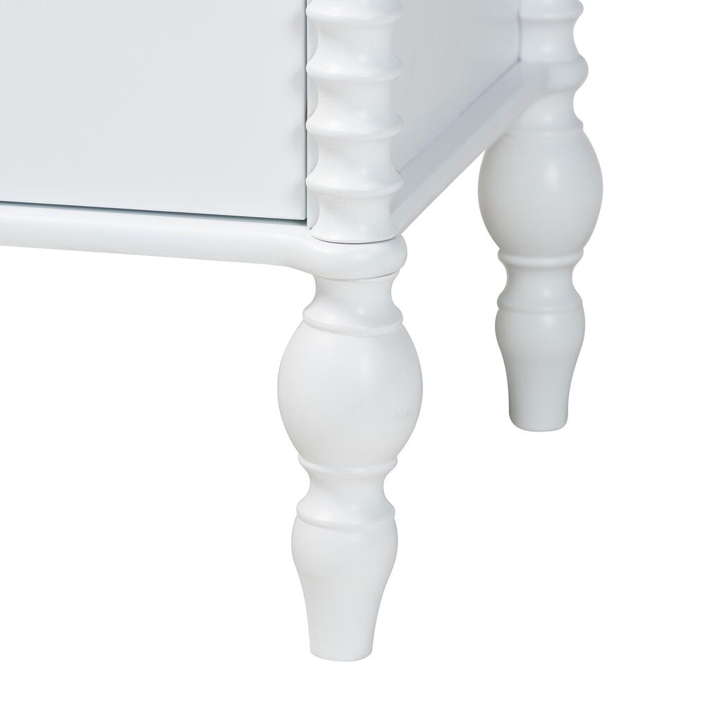 Baxton Studio Callison 2-Drawer Nightstand in White, , large