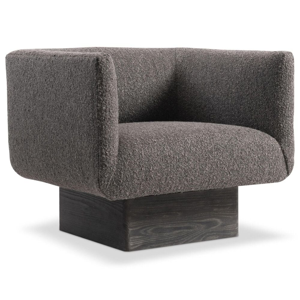 Bernhardt Marni Swivel Chair in Charcoal, , large