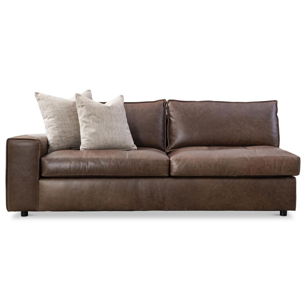 Bernhardt Nest 6-Piece Stationary Right Facing Sectional with Ottoman in Brown, , large