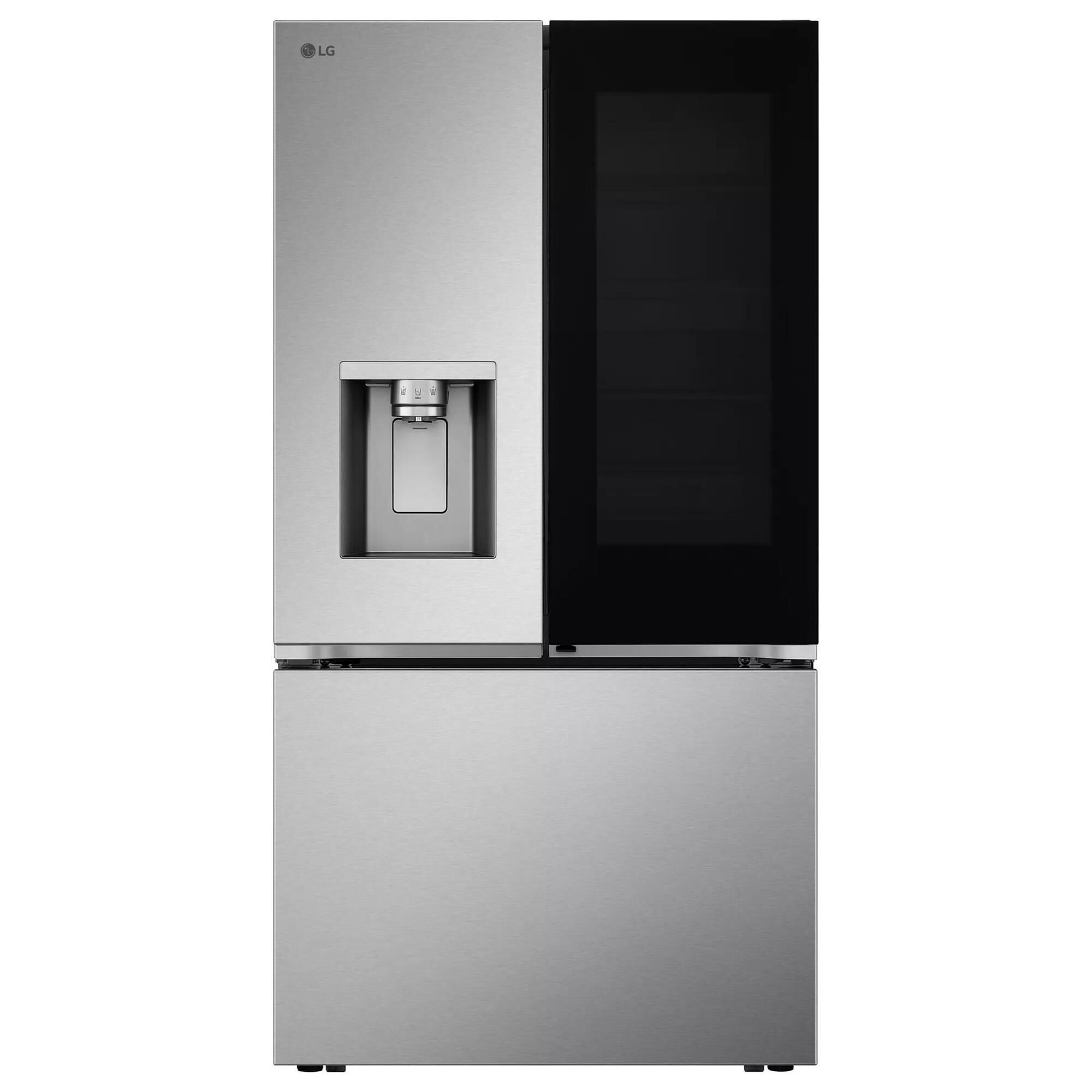 LG 31 Cu. Ft. Smart Standard Depth Max French Door Refrigerator in PrintProof Stainless Steel NFM