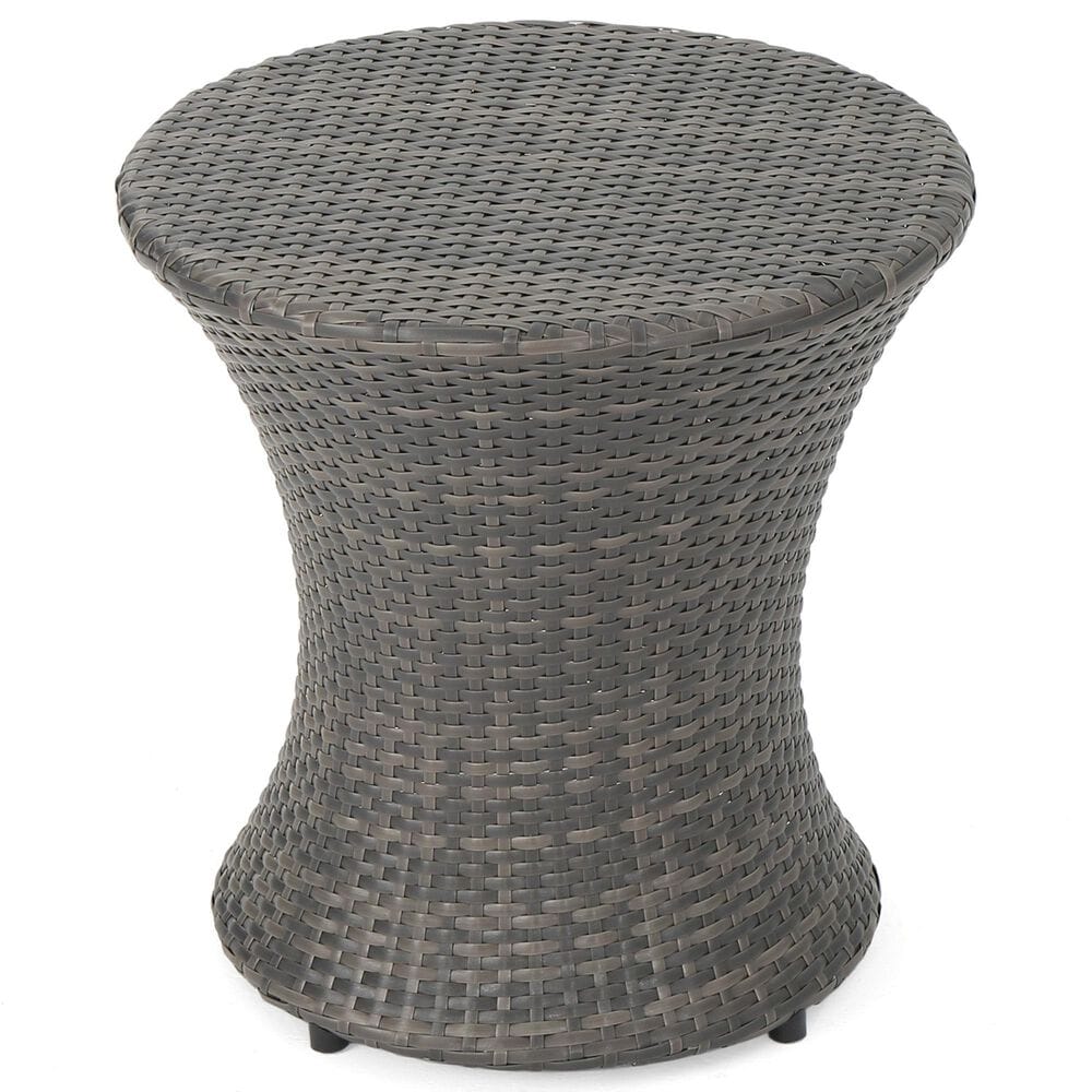 Hearth and Haven Kono Patio Accent Table in Grey, , large