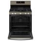 GE Appliances 30" Freestanding Gas Convection Range in Fingerprint Resistant Slate, , large