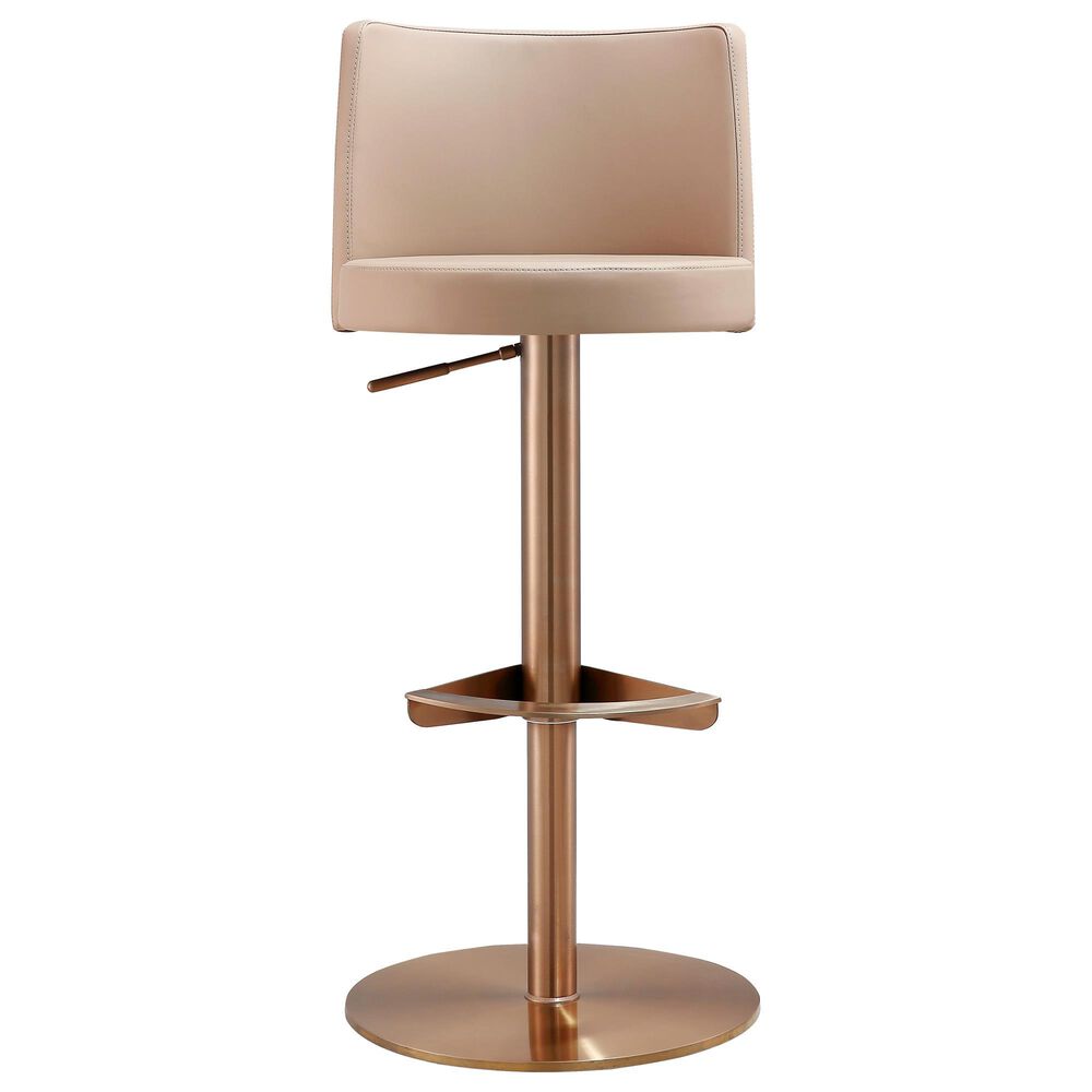Tov Furniture Loosha Adjustable Bar Stool in Cafe Au Lait, , large