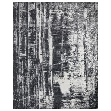 Feizy Coda 8929F 5" x 8" Black and White Area Rug, , large