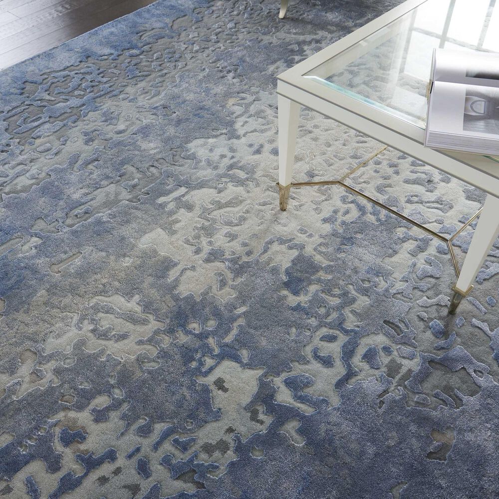 Nourison Prismatic PRS17 7&#39;9&quot; x 9&#39;9&quot; Denim Area Rug, , large