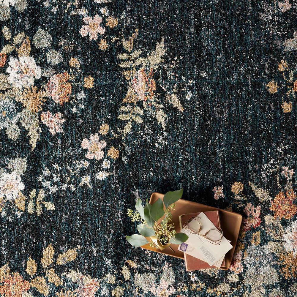 Rifle Paper Co. x Loloi Laurel Strawberry Fields 3&#39;11&quot; x 5&#39;7&quot; Navy Area Rug, , large