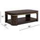 Bassett Mirror Company Langford Coffee Table in Rich Ebonized and Gold, , large