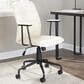 Lumisource Fredrick Office Chair with Cream Cushion in Black, , large