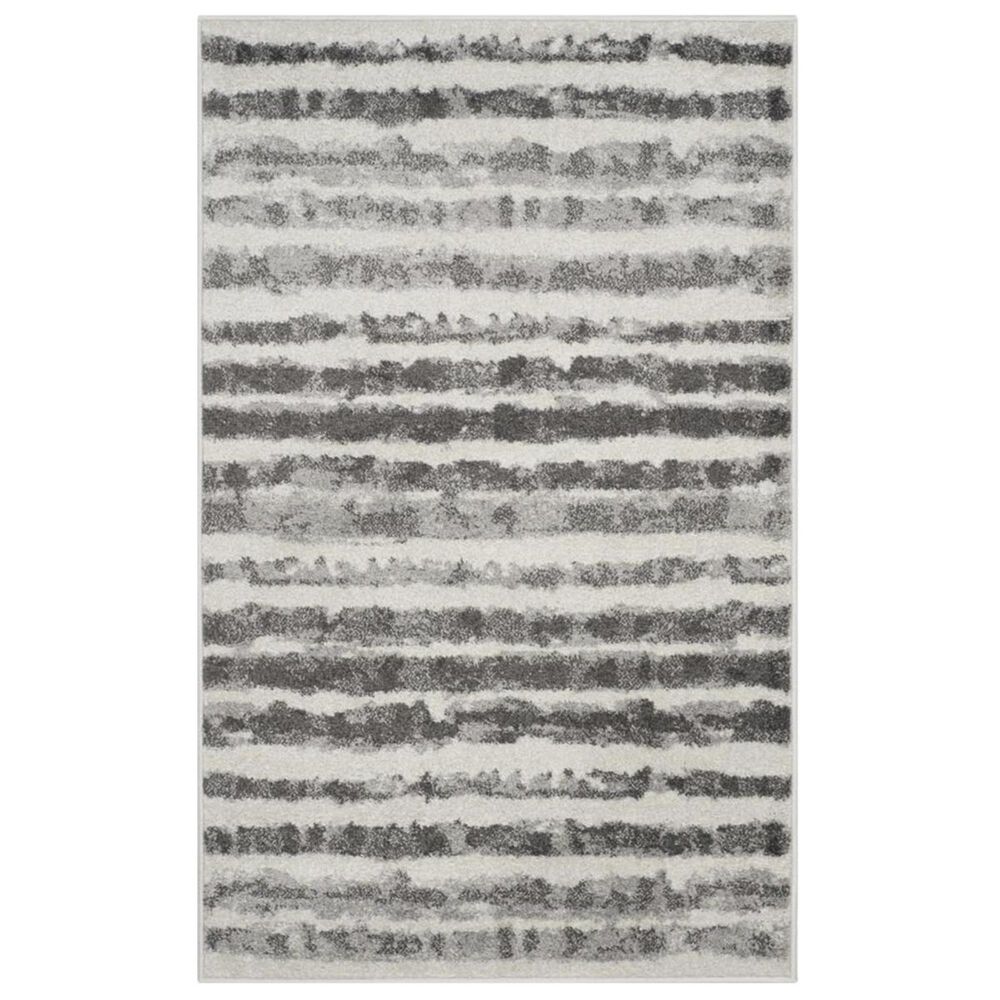 Safavieh Adirondack ADR126N 2&#39;6&quot; x 4&#39; Ivory and Charcoal Runner, , large