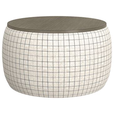 Emerald Home Furnishings Cecily Storage Ottoman in Charcoal Windowpane, , large
