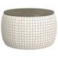 Emerald Home Furnishings Cecily Storage Ottoman in Charcoal Windowpane, , large