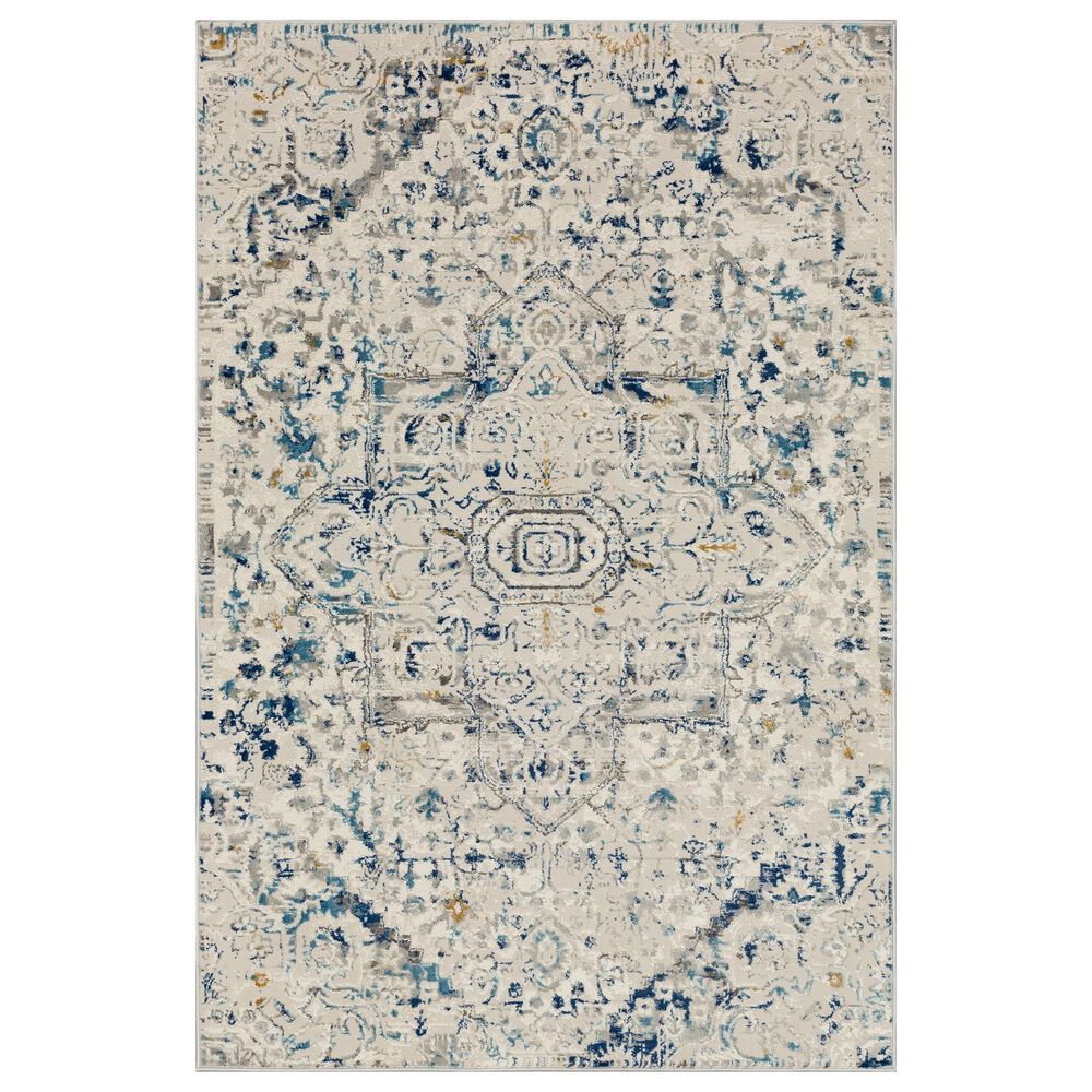Karastan Cleo R1078 5" 3" X 8" Cream Area Rug, , large