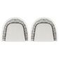 Hearth and Haven Rowan Patio Low-back Barrel Stool in White (Set of 2), , large