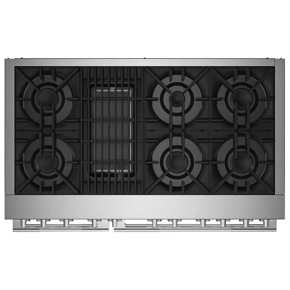 JennAir Rise 48" Professional Range with Gas Grill in Stainless Steel Nebraska Furniture Mart