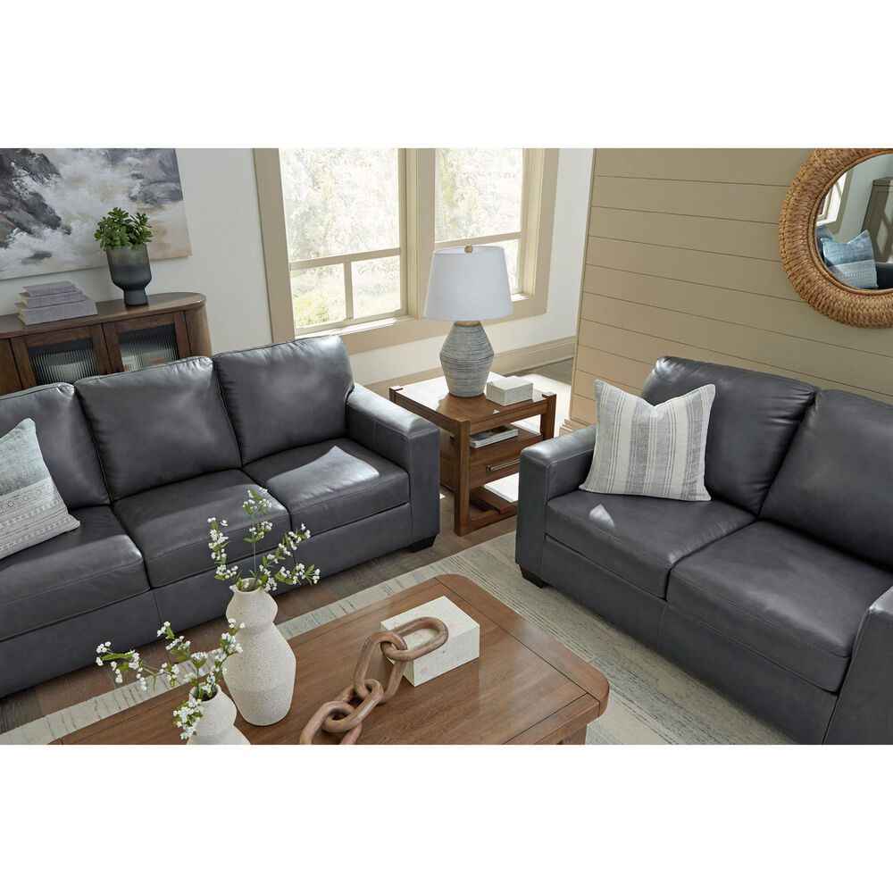 Ashley Bolsena Stationary Loveseat in Admiral, , large