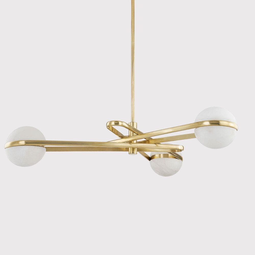 Troy Lighting Kyomi 6-Light Chandelier in Vintage Brass, , large