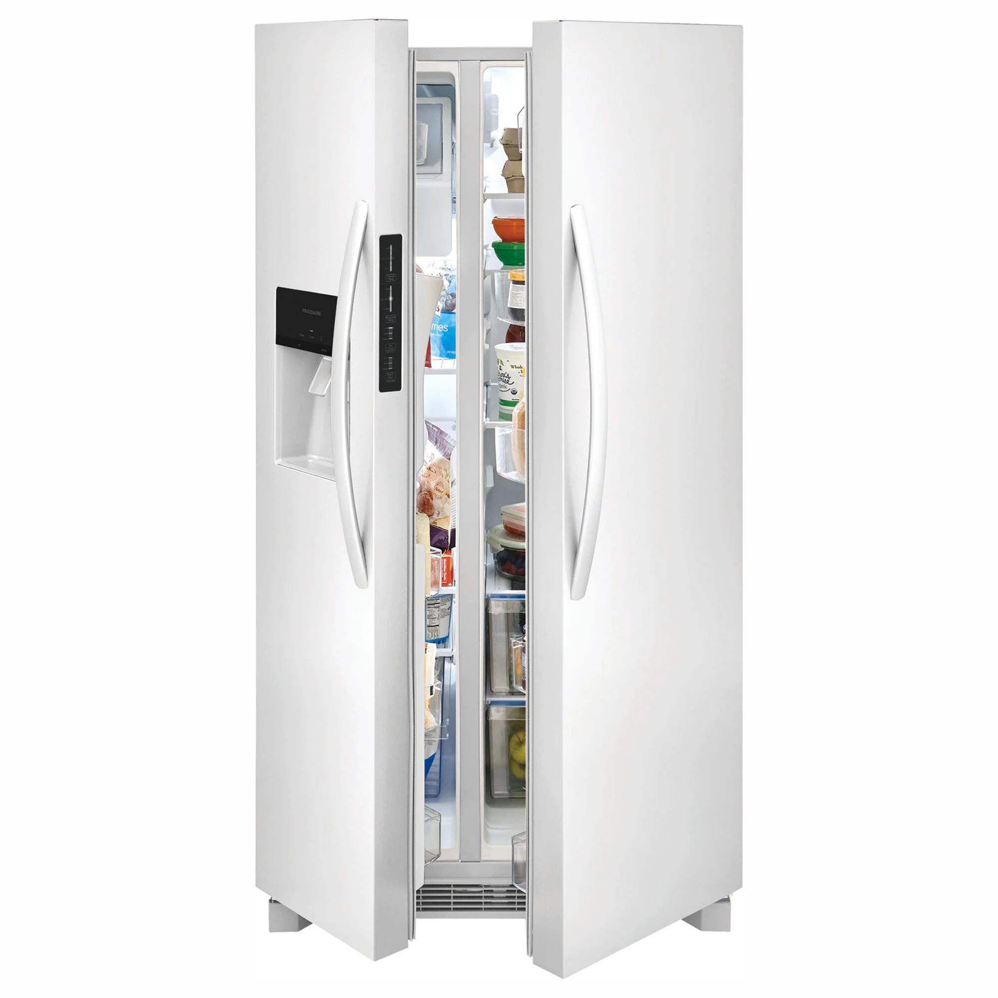 Frigidaire サイドバイサイド冷蔵庫 ホワイト Frigidaire 25.6 Cu. Ft. Standard Depth Side-by-Side Refrigerator