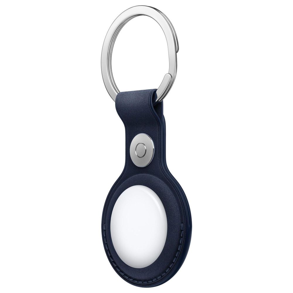 Apple FineWoven Key Ring for AirTag in Deep Blue, , large