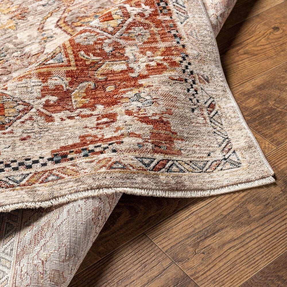 Surya Aspendos APS-2320 7&#39;10&quot; x 10&#39;2&quot; Rust, Teal, Mustard, Black, Medium Gray, Charcoal and Light Beige Area Rug, , large