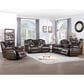 Steve Silver Oportuna Dual-Power Reclining Sofa with Drop-Down Table in Coffee, , large