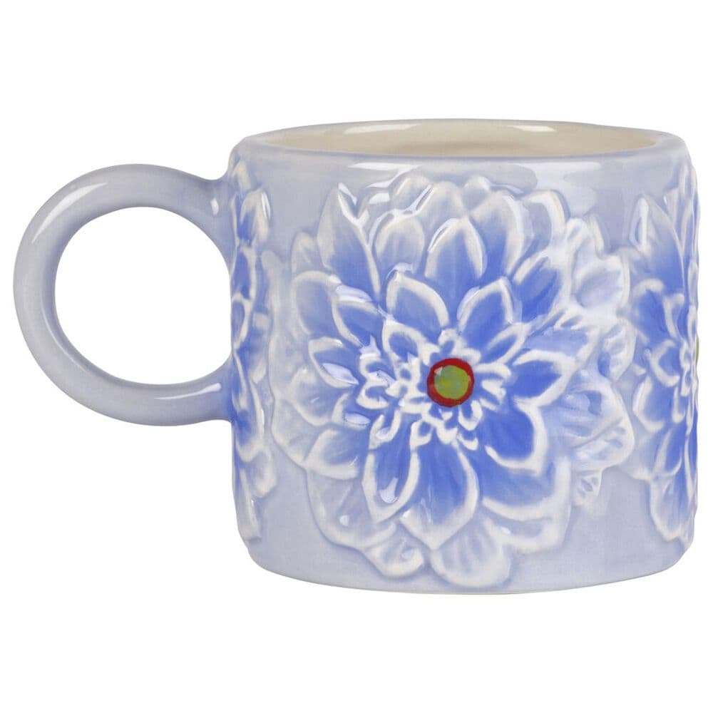 Lifetime Brands Jewelled Mosaic 15 Oz Flower Mug in Blue, , large