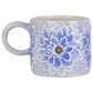 Lifetime Brands Jewelled Mosaic 15 Oz Flower Mug in Blue, , large