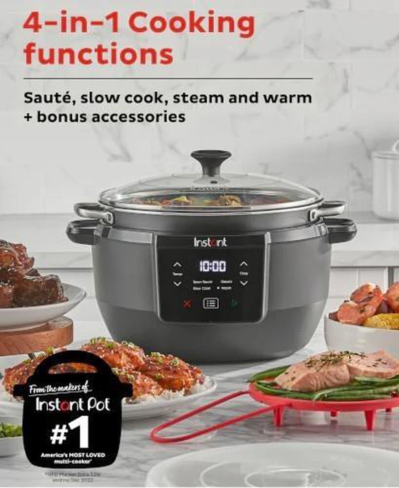 Instant Brands 7.5-Quart Superior Slow and Multifunctional Cooker in Black, , large