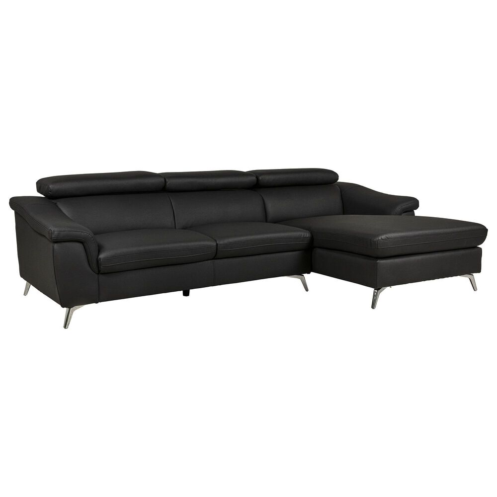 Homepoint Development Limited Gunner 2-Piece Sectional in Black, , large