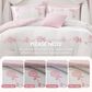 Hampton Park Tiffany 6-Piece Full/Queen Comforter Set in Pink and White, , large