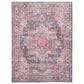 57 Grand by Nicole Curtis Series 1 Brick Red and Blue 9"2" x 12" Area Rug, , large
