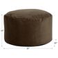 Howard Elliott Bella Foot Pouf in Chocolate, , large