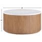 Crystal City Colvin Coffee Table in Warm Toffee and White, , large