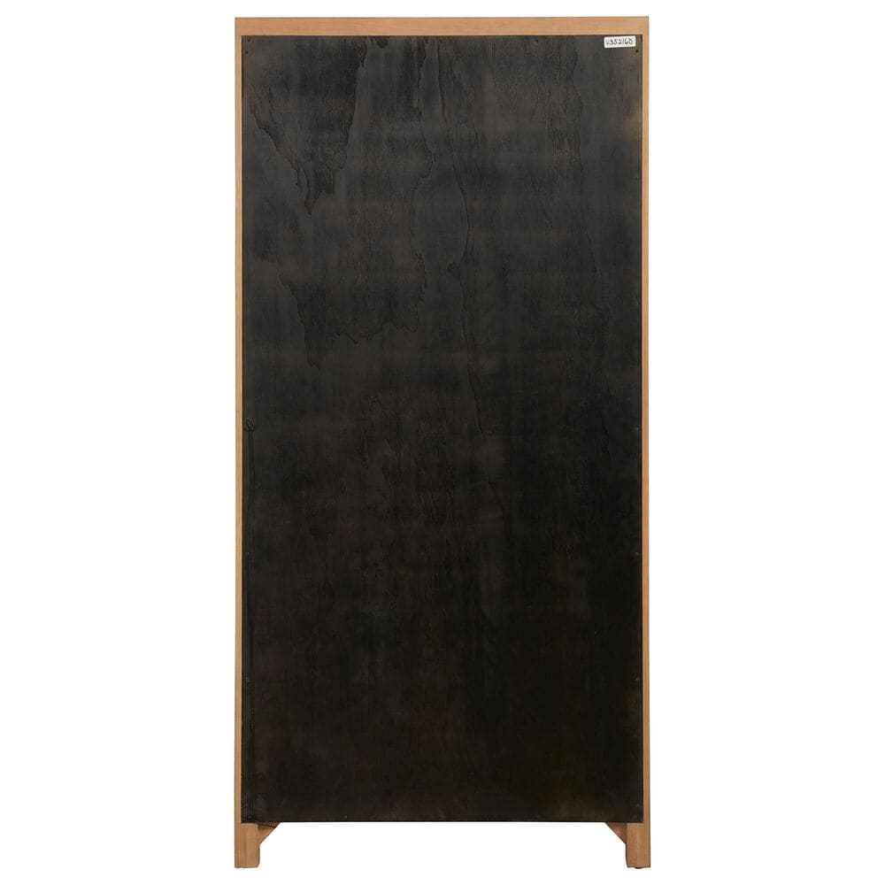 Universal Furniture Modern Walker California King Panel Bed with Dresser, Wardrobe and Two Nightstands in Natural Oak with AC Outlets and USB Ports, , large