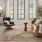 Nourison Silk Shadows 5"6" x 7"5" Beige and Silver Area Rug, , large