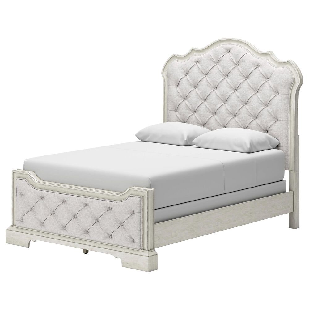 Millenium Arlendyne Queen Upholstered Bed in Antique White, , large