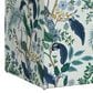 Rifle Paper Co Crafted by Cloth & Company Willie Storage Bench in Peacock Blue/White, , large