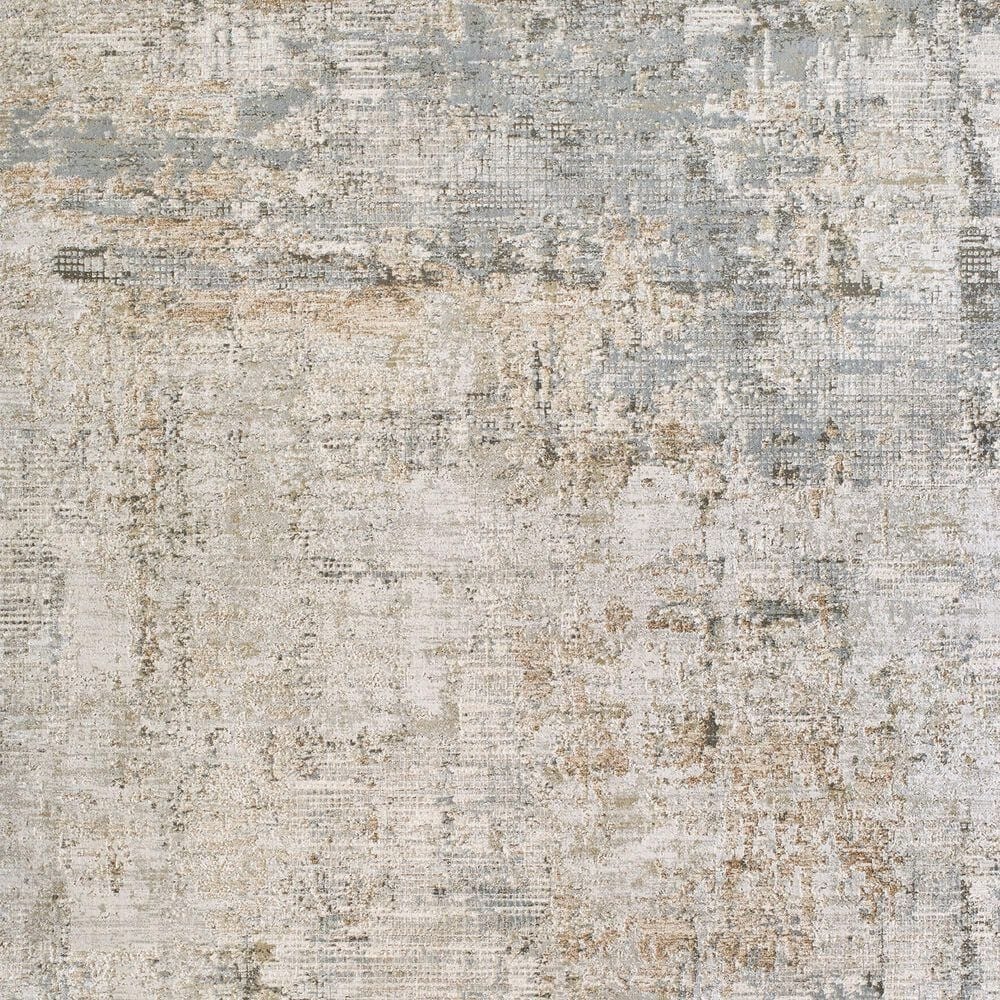 Surya Brunswick Light Gray, Cream, Charcoal, Light Brown, Medium Brown and Mustard 6'7" x 9'6" Area Rug, , large