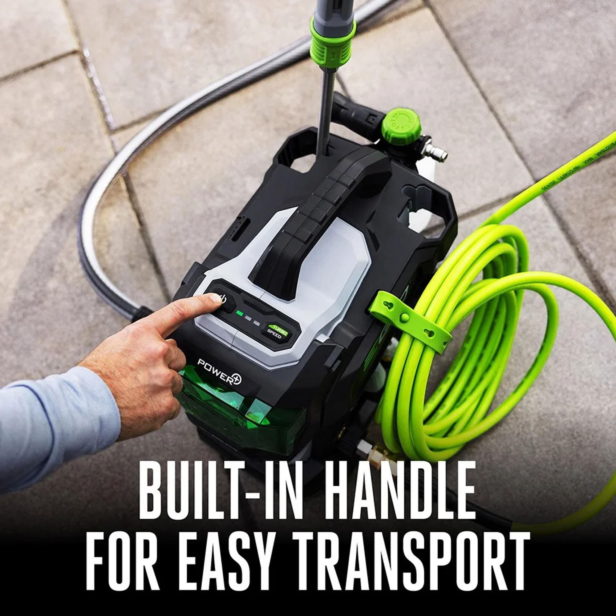 EGO 2100 PSI Compact Pressure Washer in Gray and Green
