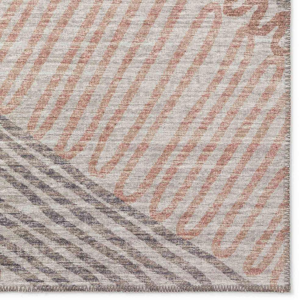 Dalyn Rug Company Sedona Floral 2&#39;3&quot; x 7&#39;6&quot; Walnut Indoor/Outdoor Area Performance Rug, , large