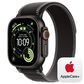 Apple Watch Ultra 3 (GPS+Cellular) 49mm Titanium Case with Black/Charcoal Trail Loop - S/M in Black and 2-Year AppleCare+, , large