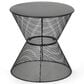 Hearth and Haven Nevada Round Patio Side Table in Matte Black, , large