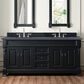 James Martin Vanities Brookfield 72" Double Bathroom Vanity in Antique Black with 3 cm Charcoal Soapstone Quartz Top and Rectangle Sink, , large