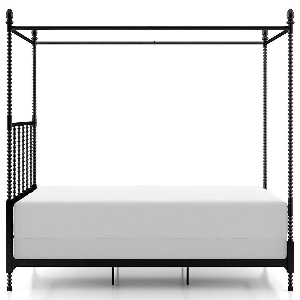 Furniture of America Elliot Twin Canopy Bed in Black, , large