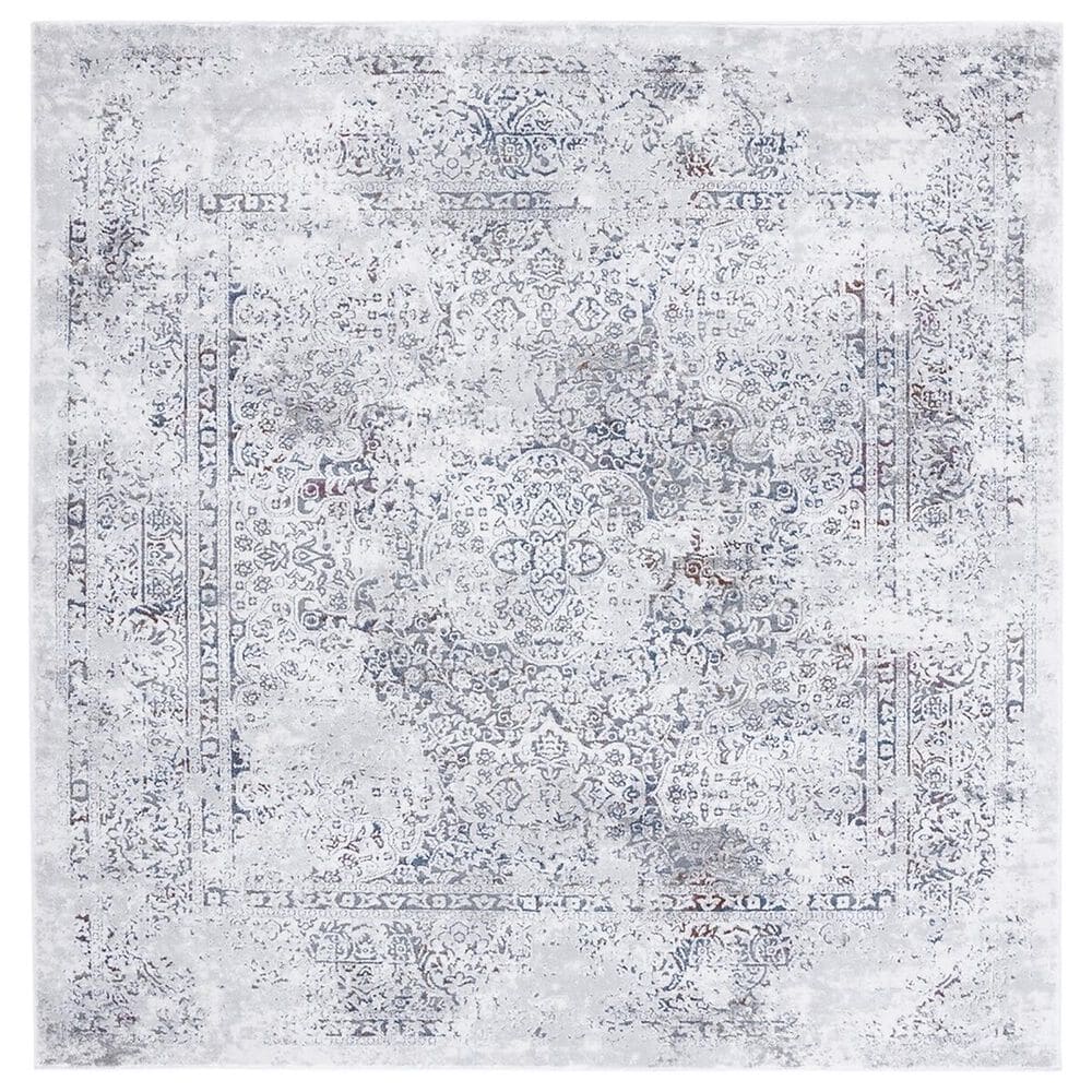 Safavieh Craft CFT955F 6"7" Square Grey and Blue Area Rug, , large