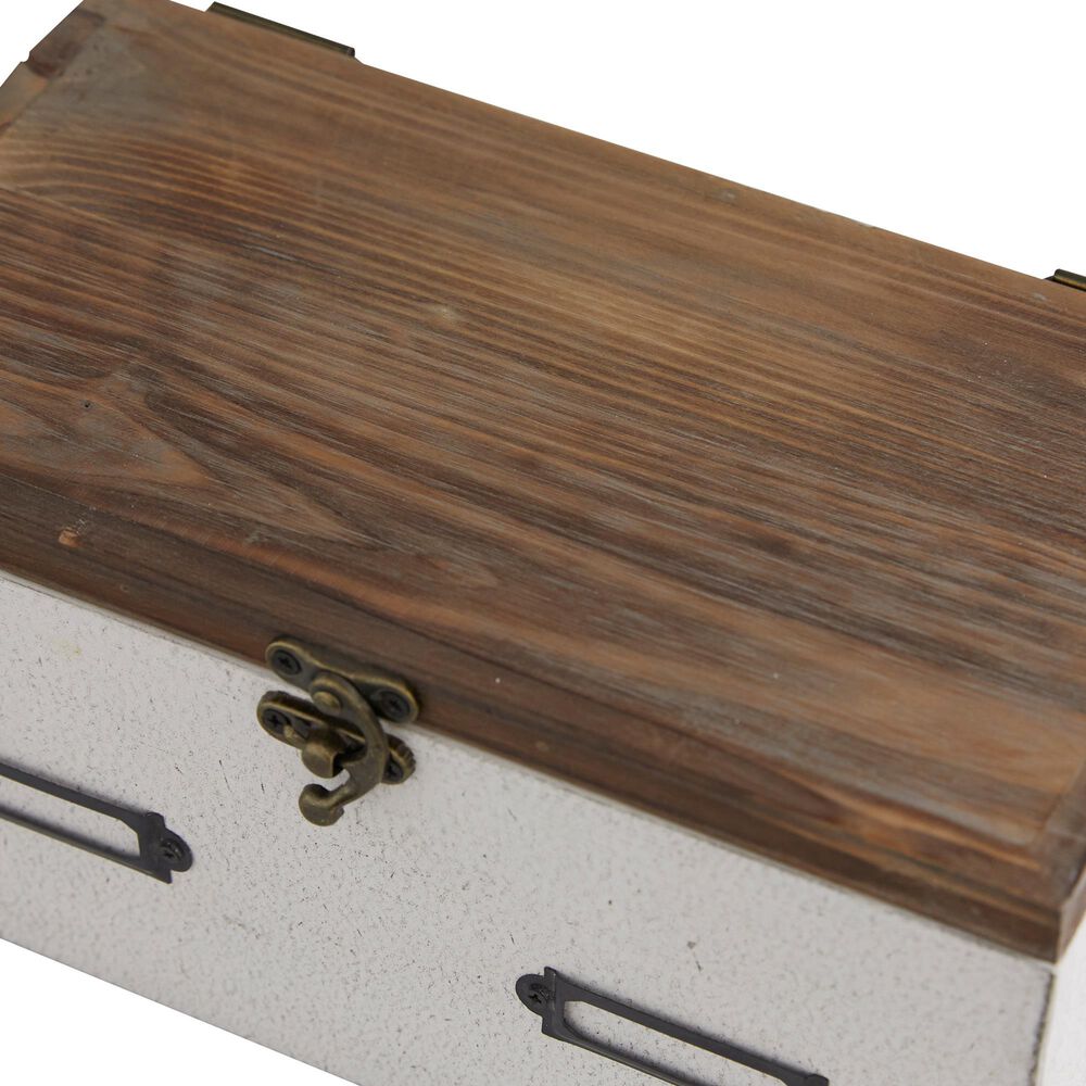 Maple and Jade Box in Natural Brown and White &#40;Set of 2&#41;, , large