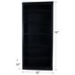 Cal-Baja Furniture DZ 72" Bookcase in Black, , large