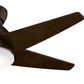 Hunter Isotope Low Profile 44" Ceiling Fan with LED Light in Brushed Cocoa, , large
