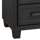 Millenium Foyland 2-Drawer Nightstand in Black and Brown, , large